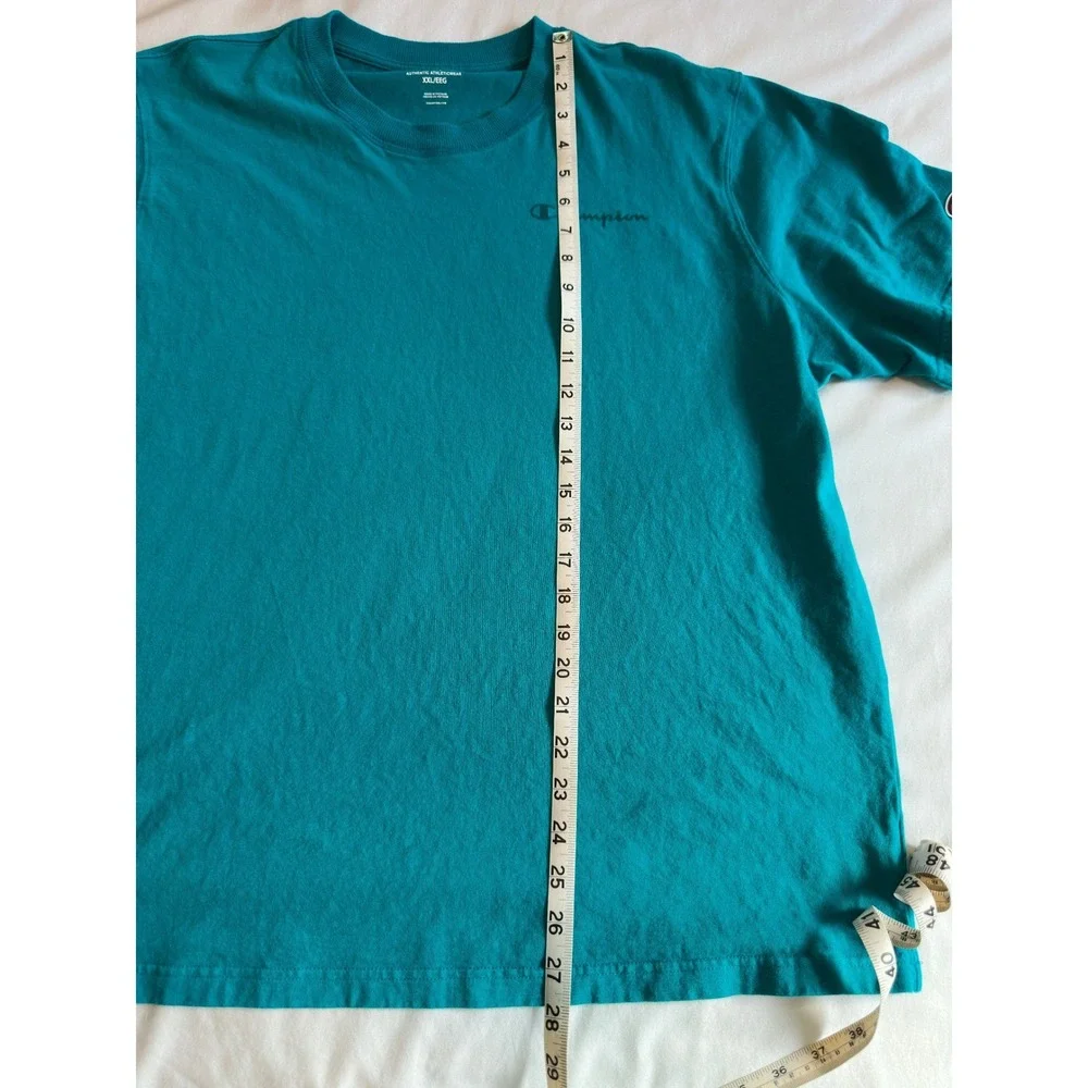 Champion Men's Turquoise Graphic T Shirt‎ XXL Authentic Athletic Gear - Picture 5 of 6